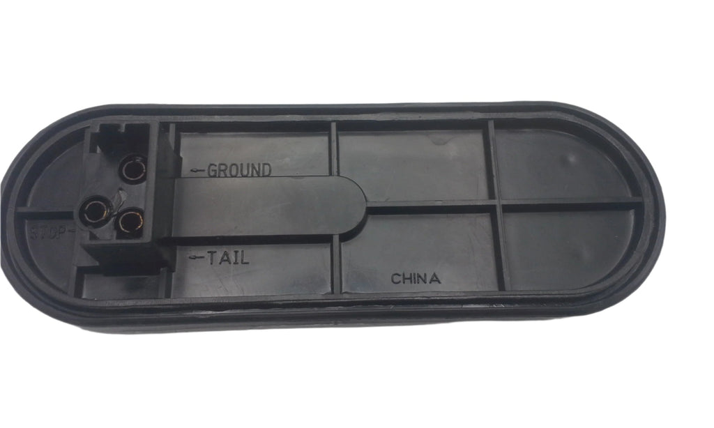 Jammy 6" Oval Red/Clear 10 LED Grommet Mount Stop Turn Tail Light Kit  (J-66-RC)