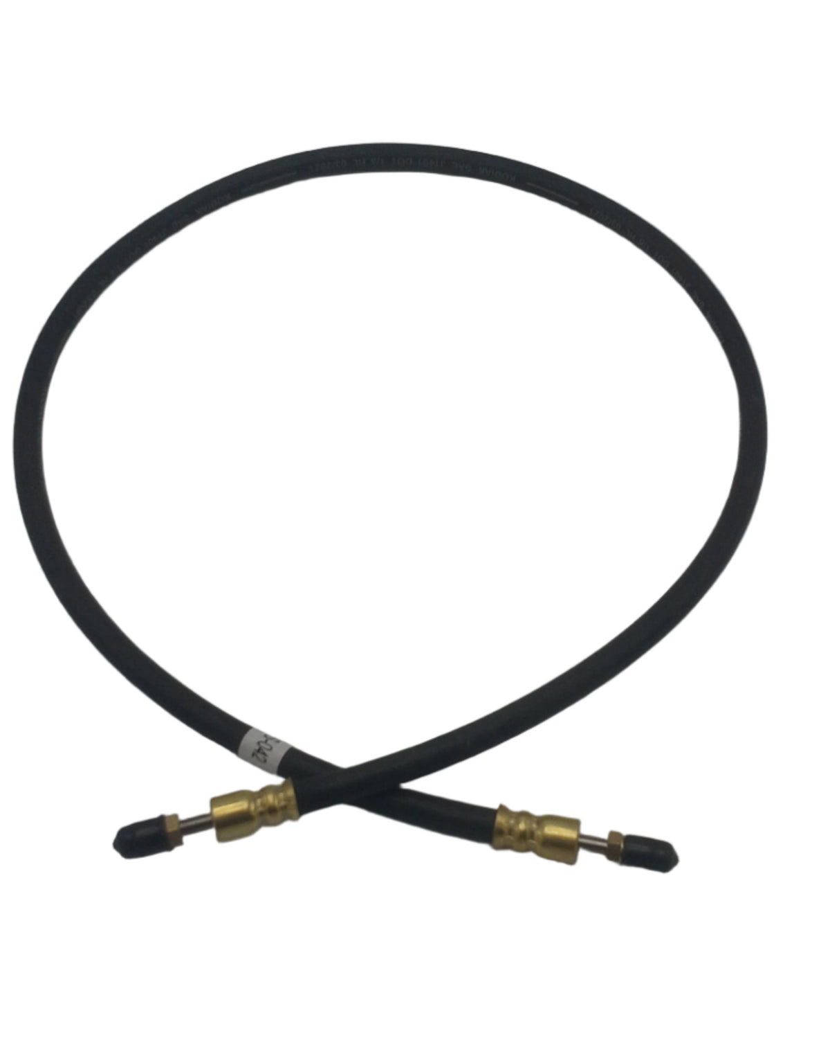 Kodiak Hydraulic 1/8" ID, 3.5 Long, Rubber Brake Hose For Trailer Brakes (BH-3MFS-3-5)
