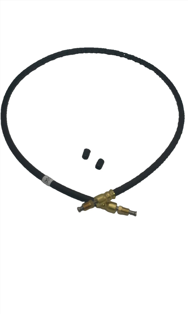 Kodiak Hydraulic 1/8" ID, 3.5' Long, Rubber Brake Hose For Trailer Brakes (BH-3MFS-3-5)