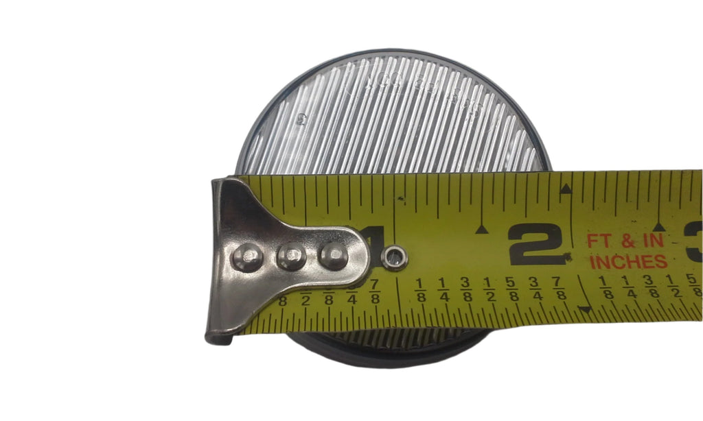 Maxxima 2" Round Amber Clear LED Grommet Clearance Marker Light Trailer RV Truck (M09100YCL-KIT)