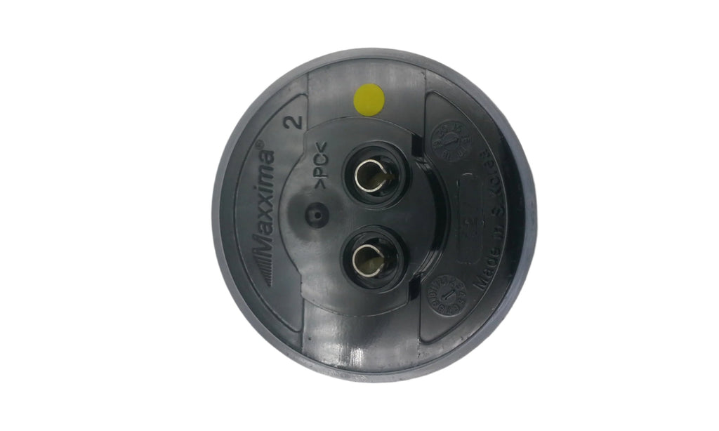 Maxxima 2" Round Amber Clear LED Grommet Clearance Marker Light Trailer RV Truck (M09100YCL-KIT)