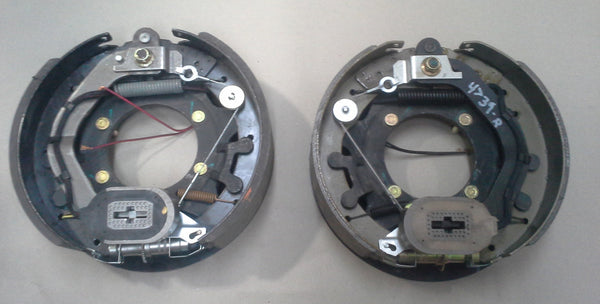 Pair of 12.25" x 3.5" Rockwell Electric Trailer Brakes 8000# 4 Bolt Mount 4739 (4739-L+4739-R)