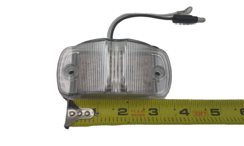 Maxxima 2" x 4" Red Clear Lens 14 LED Marker Clearance Combination Light RV Trailer (M23015RCL)