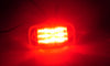 Maxxima 2" x 4" Red Clear Lens 14 LED Marker Clearance Combination Light RV Trailer (M23015RCL)