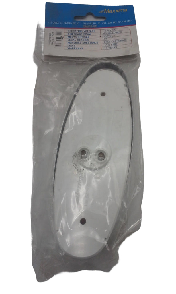 Maxxima 6" Oval Amber Clearance Marker Light with Stainless Steel Bezel (M27005Y)