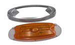 Maxxima 6" Oval Amber Clearance Marker Light with Stainless Steel Bezel (M27005Y)