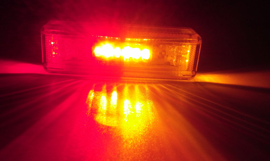 TWO LED Fender Mount Clearance Marker Light Pigtail & bracket MCL-67ARB Trailer (MCL-67ARB-LOTOF2)