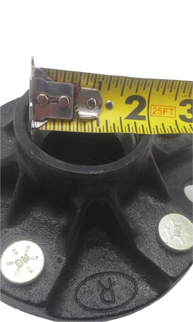 Idler Hub, 2000#, 4 x 4, Dexter, 1/2" Stud, Cupped & Studded with Solid Cap (K08-091-91)