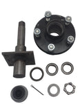 Replacement Axle Stub 2000# 5x4.5 Hub with 1.5" Flanged Round Spindle (BYOAK-545BT16FZ-KIT)