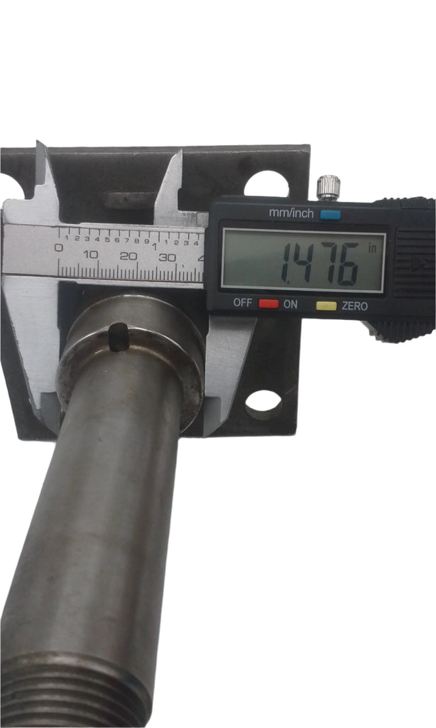 Pair - Stub Axle Replacement 2000# 5x4.5 Hubs 1.5" Flanged Round Spindles (BYOAK-545BT16FZ-KITX2)