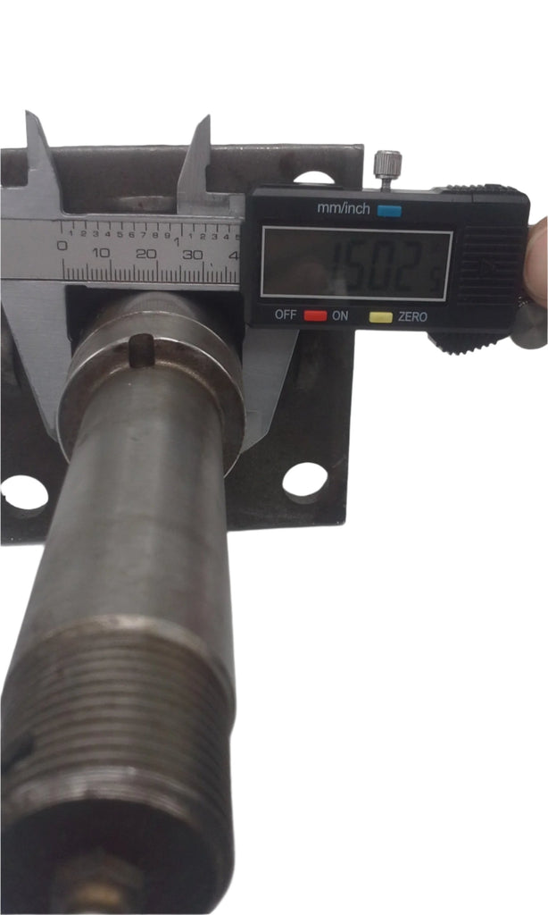 Replacement Axle Stub 2000# 5x4.5 Hub with 1.5" Flanged Round Spindle (BYOAK-545BT16FZ-KIT)