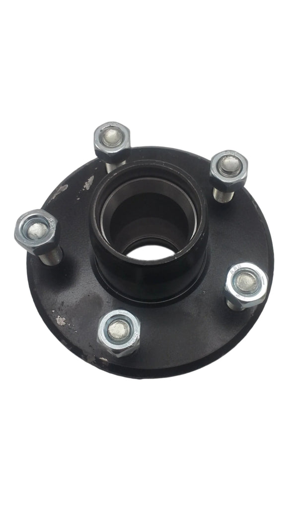 Replacement Axle Stub 2000# 5x4.5 Hub with 1.5" Flanged Round Spindle (BYOAK-545BT16FZ-KIT)