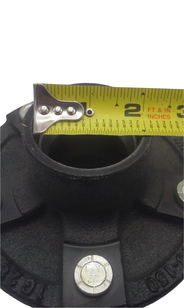 Replacement Axle Stub 2000# 5x4.5 Hub with 1.5" Flanged Round Spindle (BYOAK-545BT16FZ-KIT)