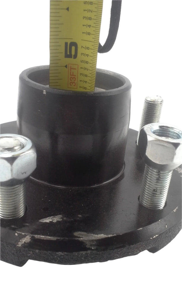 Replacement Axle Stub 2000# 5x4.5 Hub with 1.5" Flanged Round Spindle (BYOAK-545BT16FZ-KIT)