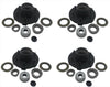 (4) 7000# Hub, 8 x 6.5, 1/2" Studs with Bearings (823109-KITX4)