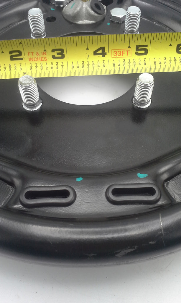 3500# Hydraulic 10x2.25" Right Passenger Curb 4 Bolt Backing Plate Trailer Axle (BPH-3500-RH)