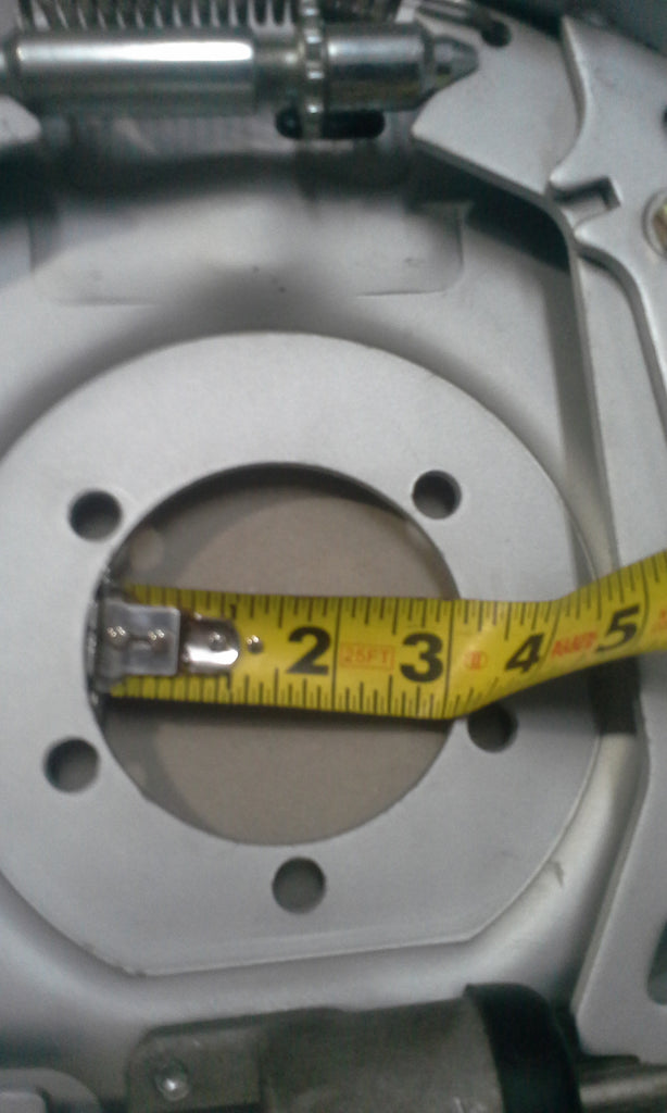 Brake, Hydraulic, 7000#, 12" x 2", 5 Bolt, Free Backing, Dacromet Coated, RIGHT (77-12H-74)