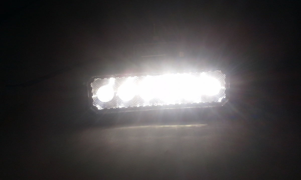 IN STORE PICK UP ONLY- 1 - Tecniq Steel-Head Spot Light 6 LED Work Light USA MANUFACTURED (P06-WBSP-1)
