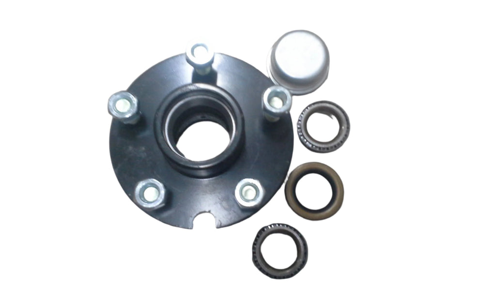 Idler Hub, 2000#, 4 x 4, Dexter, 1/2" Stud, Cupped & Studded with Solid Cap (K08-091-91)