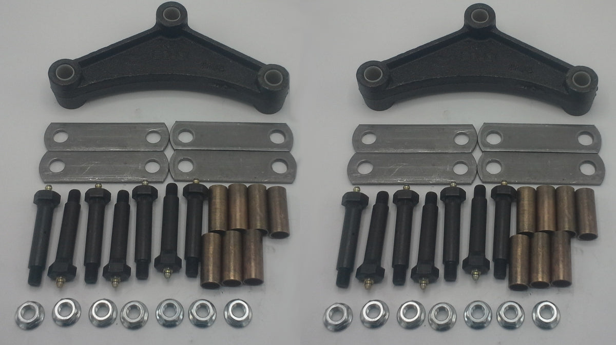 Suspension Rebuild Kit Tandem Wet Bolts EQ-E1 Equalizers Bronze Bushings 3.5" Shackles (SRK-TA-WB-LE-BB-35)