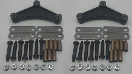 Suspension Rebuild Kit Tandem Wet Bolts EQ-E1 Equalizers Bronze Bushings 3.5" Shackles (SRK-TA-WB-LE-BB-35)