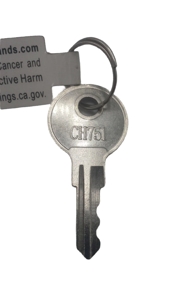 Replacement Key for Compartment, Cabinet, Luggage Doors (CH751)