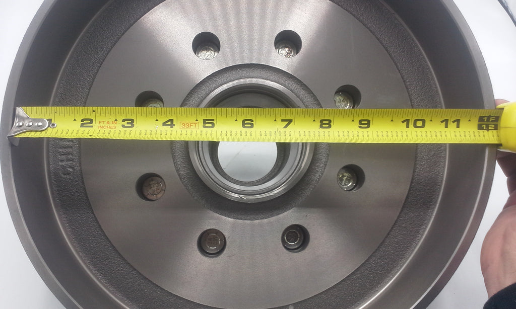 Right Side 8 Lug Drum + 12x 2 Brakes Trailer 8x6.5 6000 7000 Electric Shoes RV (92865-B-IMP-R)