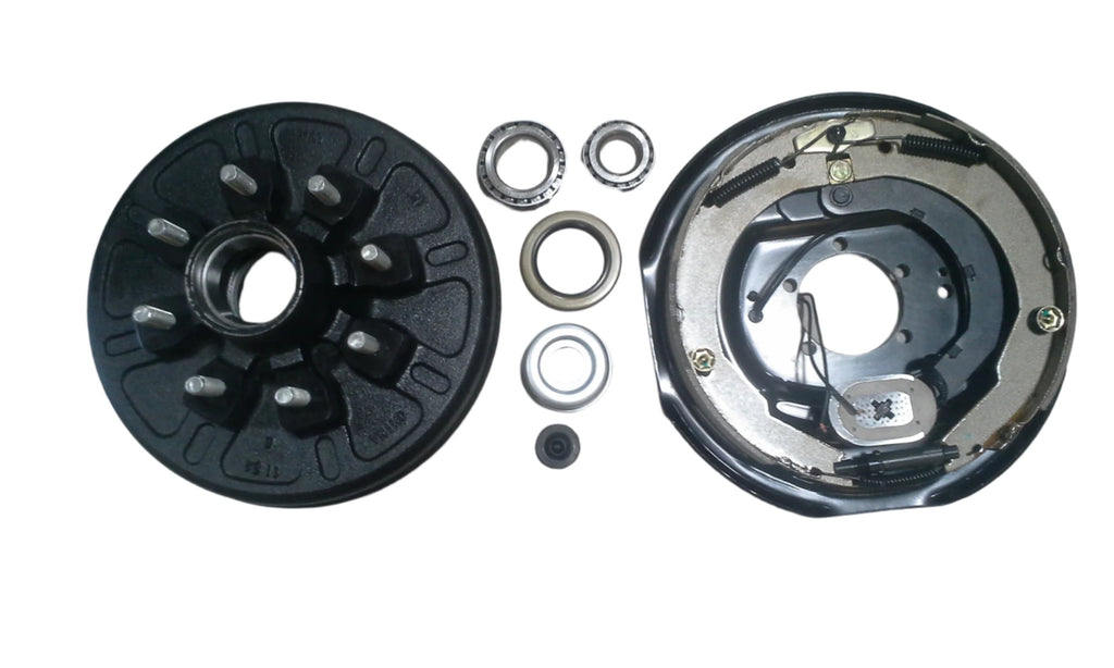 Right Side 8 Lug Drum 12x 2 Brakes Trailer 8x6.5 6000 7000 Electric Shoes 9/16" (568183-12RVEBRH)