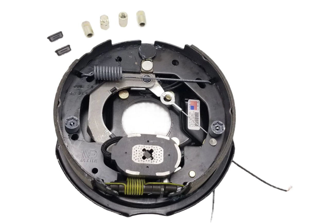 Dexter Electric Brake Assembly Left Hand 10 x 2-1/4 for 4,400 lb Axles New Style Flange (K23-478-00)