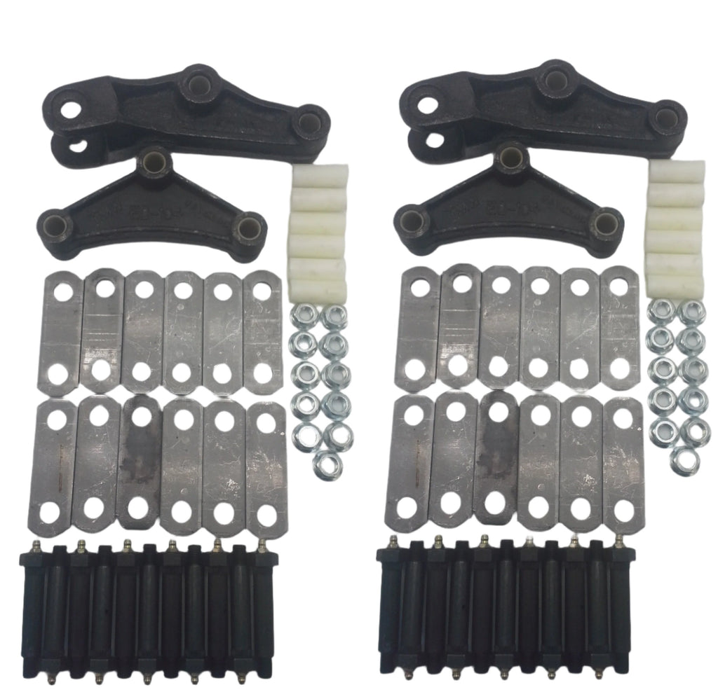 Shackle Rebuild Kit with EQ-104 and EQ-105 Wet Bolts Nylon Bushings 2.562" Straps (SRK-3A-WB-104-105)