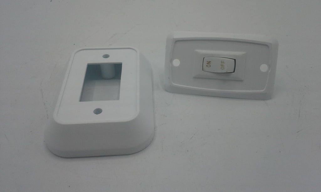 Sigma - 12 volt single on/off switch with plate and bezel standard spade connect (7101-BZ-108)