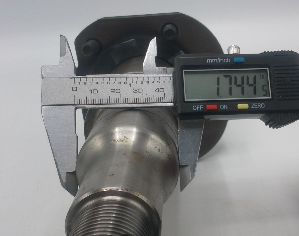 Spindle #42 for Torsion axle Lubed Flanged - 2.480 dia. weld end 1.51 long (SP-T60FBZ)