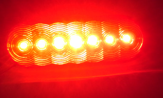 Stop Tail Turn Red Light 6" Oval (J-67-R)
