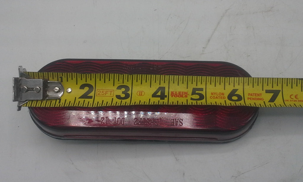 Stop Tail Turn Red Light 6" Oval (J-67-R)