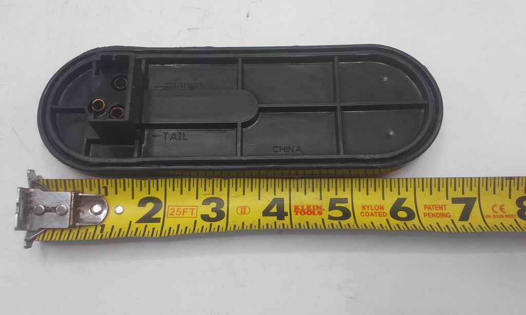 Steel Box LED 6 Oval Light Kit Trailer Truck Camper W/License Holder + Markers (LBK6-LIC-KIT-1)