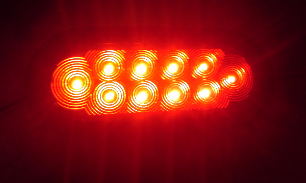 Steel Box LED 6 Oval Light Kit Trailer Truck Camper W/License Holder + Markers (LBK6-LIC-KIT-1)