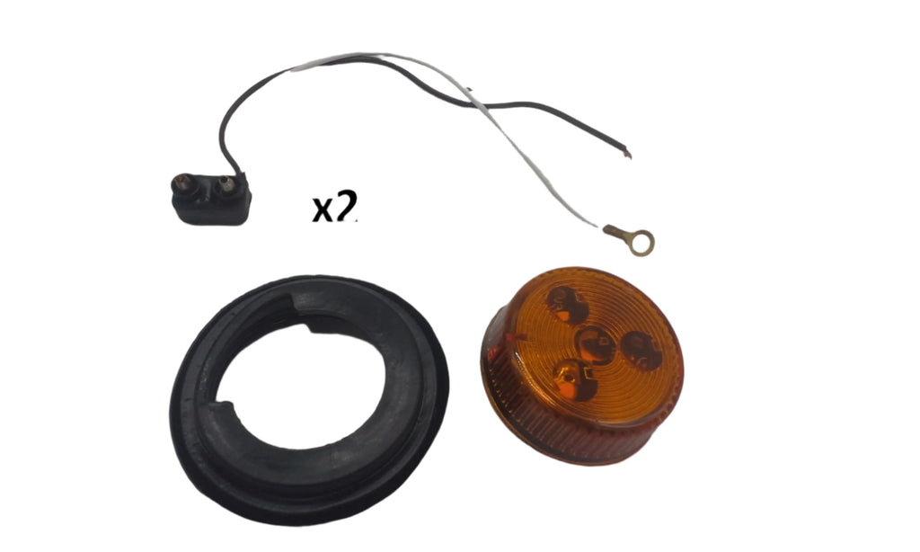 Steel Box LED 6 Oval Light Kit Trailer Truck Camper W/License Holder + Markers (LBK6-LIC-KIT-1)