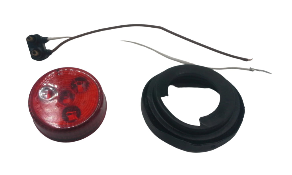 Steel Box LED 6 Oval Light Kit Trailer Truck Camper W/License Holder + Markers (LBK6-LIC-KIT-1)