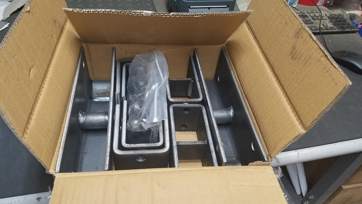 Tandem Axle 2" Slipper Hanger Kit with Greaseable Bolts Uses EQ-4541 & 3" Hangers (BAK)