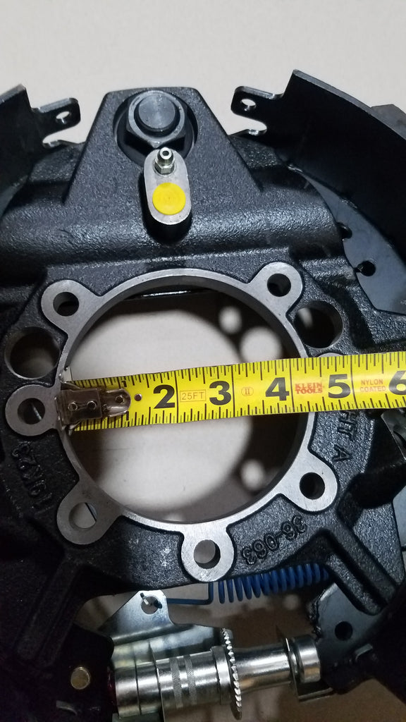 Hydraulic Brake 12K 12.25" x 5" Dexter 7 Bolt LEFT Hand Trailer Backing Plate (K23-408-00)