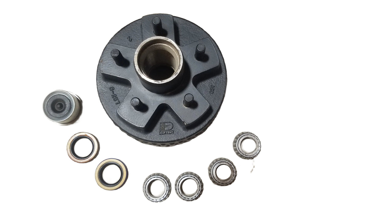 Genuine Dexter Trailer Axel 7" Electric Brake Drum 5 x 4.5 Axle 2000# hub (008-257-04-KIT)