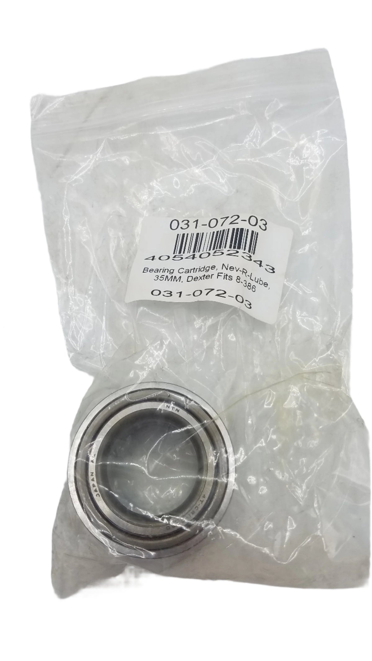 Nev-R-Lube 35mm Bearing Cartridge Dexter Never Lube Trailer Axle 3500# (031-072-03)