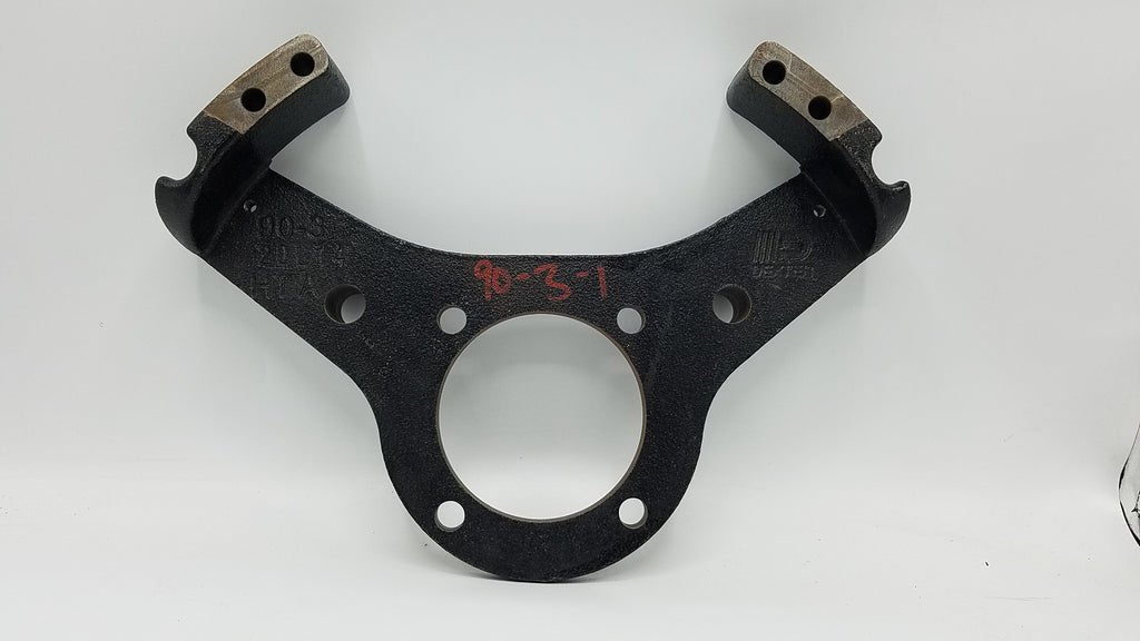 Yoke caliper mount bracket 8K Dexter disc brake, will not fit NEVERLUBE axles, use 090-007-01 (090-003-01)