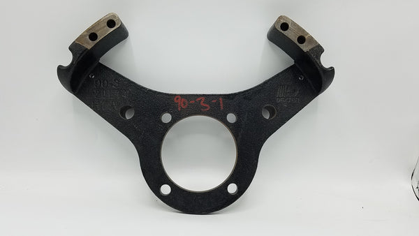 Yoke caliper mount bracket 8K Dexter disc brake, will not fit NEVERLUBE axles, use 90-007 (090-003-01)