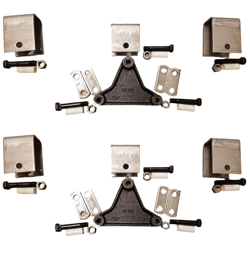 Shackle Hanger Kit with Tall Equalizers, 2" Shackle Straps, 4 Large Hangers, 2 Medium Hangers, Nylon Bushings, Standard 3" Bolts (SHK-TA-SB-TE-2)