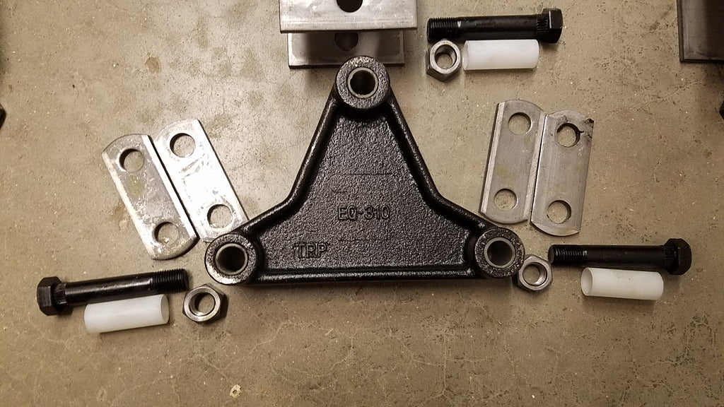 Shackle Hanger Kit with Tall Equalizers, 2" Shackle Straps, 4 Large Hangers, 2 Medium Hangers, Nylon Bushings, Standard 3" Bolts (SHK-TA-SB-TE-2)