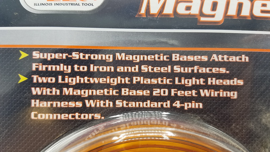Magnetic Trailer Light Set Towing Temporary Flashers Kit (16920)