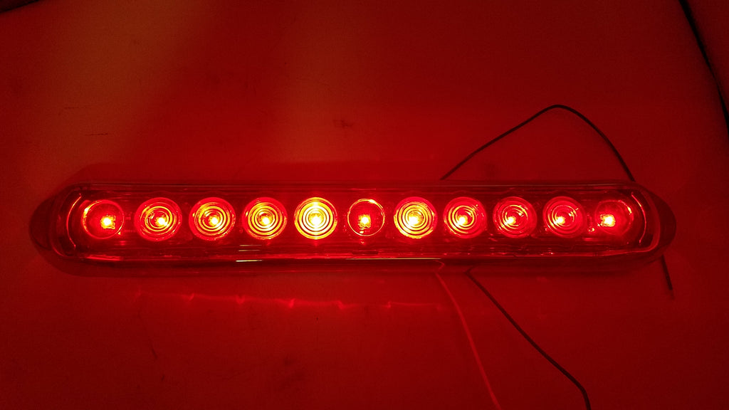 Innovative Lighting 15" Slimline Red/Red LED Stop Turn Tail Light (250-4400-1 + 250-9902-1-LOTOF2)