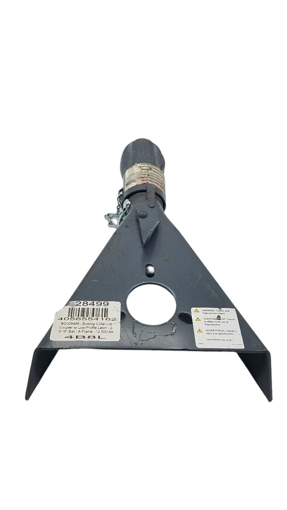 Bulldog Collar-Lok Coupler w/ Low-Profile Latch - 2-5/16" Ball - A-Frame - 12,500 lbs (28499)