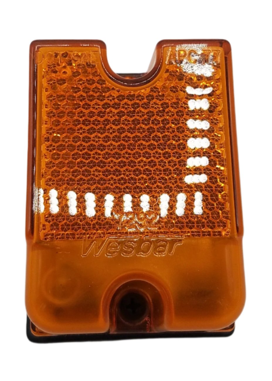 Wesbar Amber Deluxe Side Marker Light – Over 80" Trailer Clearance Light (3161)